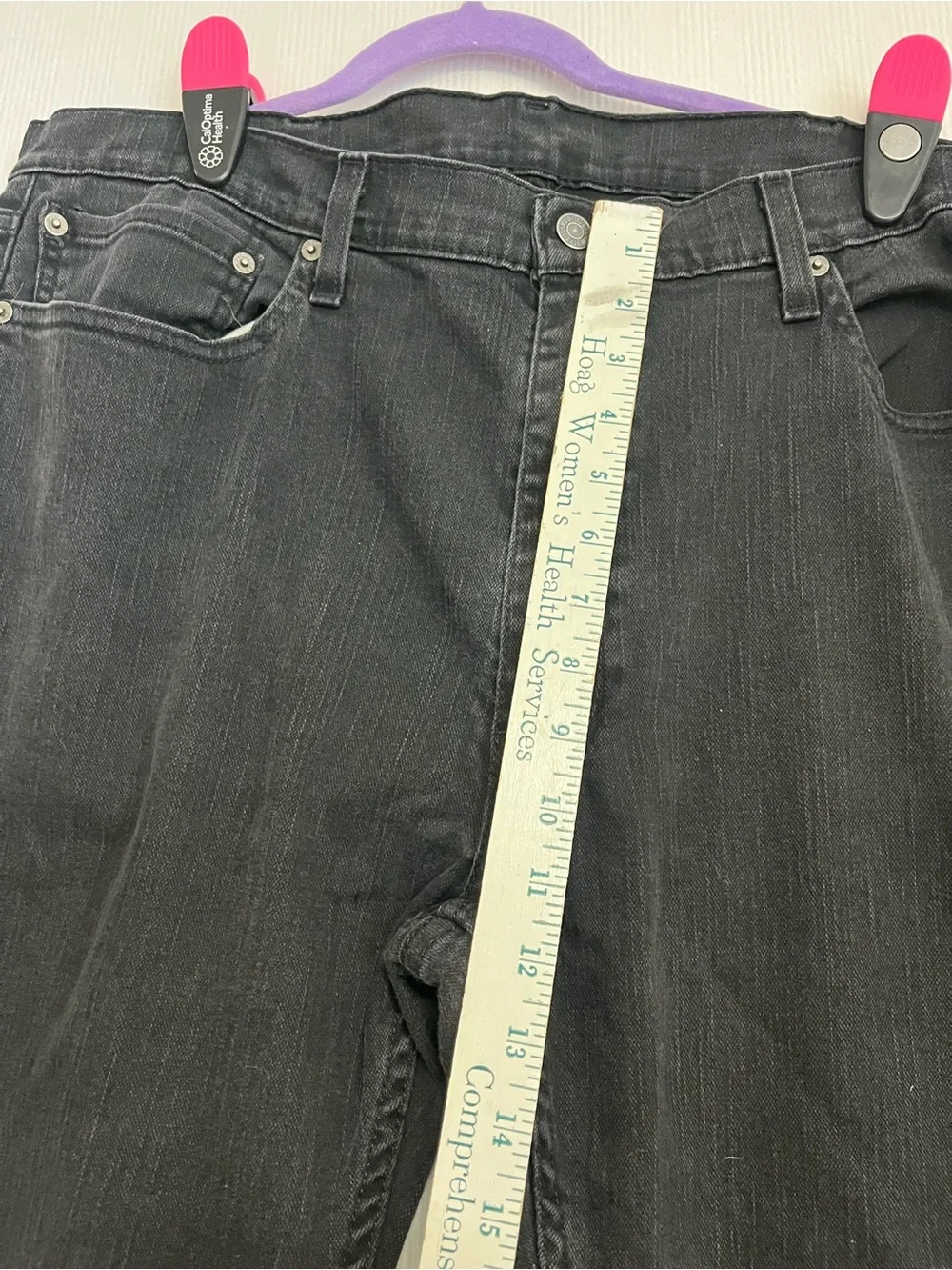 Men's Straight-Leg Black Jeans
